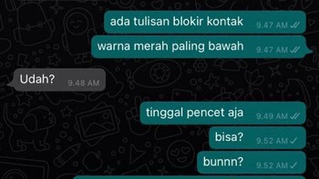 Tanya cara blokir malah diblokir. Foto: X.com