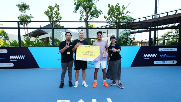 Mens World Tennis Championship 2026 menuntaskan seri pertama di M-15 nomor ganda putra, Sabtu (25/7).