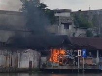 Kebakaran Kembali Terjadi di Pasar Lima Banjarmasin