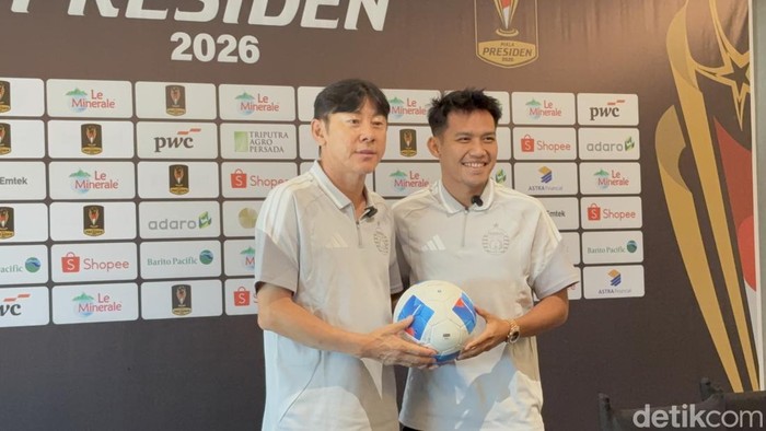 Shin Tae-yong dan Witan Sulaeman jelang Piala Presiden 2026