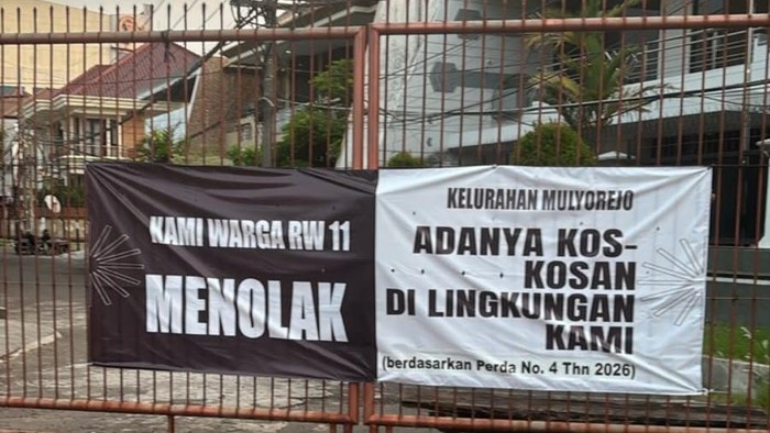 Warga di Perumahan Dharmahusada Permai Surabaya tolak pembangunan kos-kosan