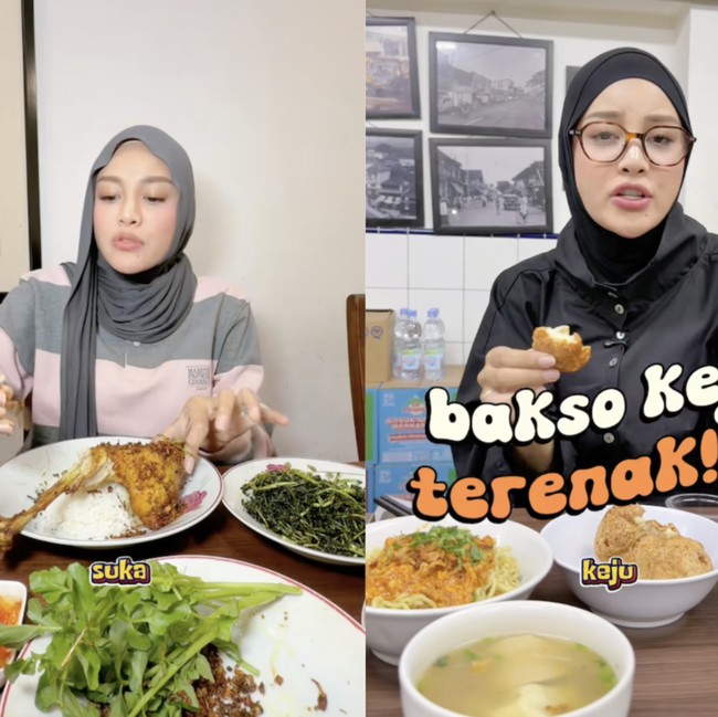 Kulineran di Bandung, Aurel Kepincut Ayam Goreng hingga Bakso Keju