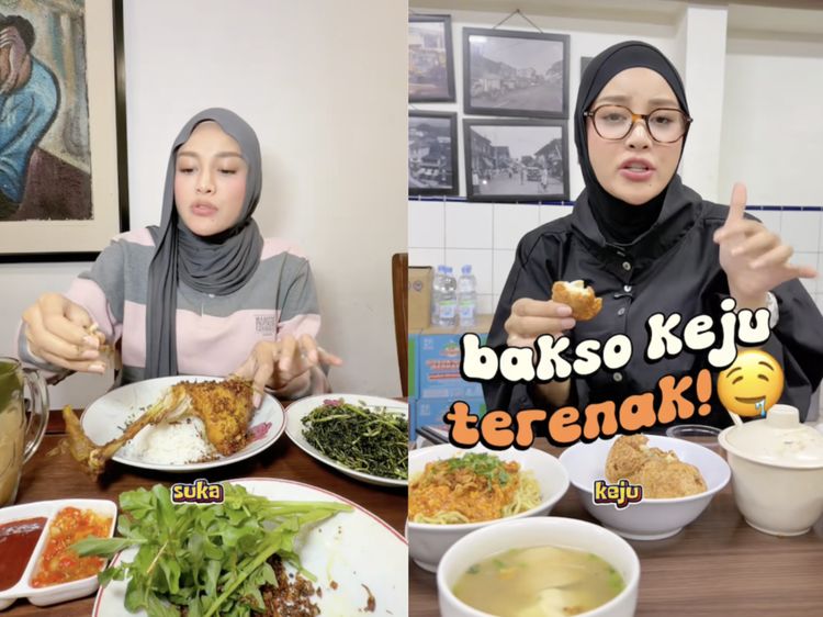 Kulineran di Bandung, Aurel Kepincut Ayam Goreng hingga Bakso Keju