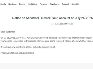 Huawei Cloud Tumbang Masif Global, Termasuk Indonesia Alami Gangguan
