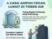 Lumut yang Tumbuh di Toren Air Bikin Jengkel, Ini 4 Cara Cegahnya