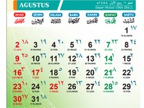 Kalender Agustus 2026: Tanggal Merah, Info Cuti, hingga Long Weekend