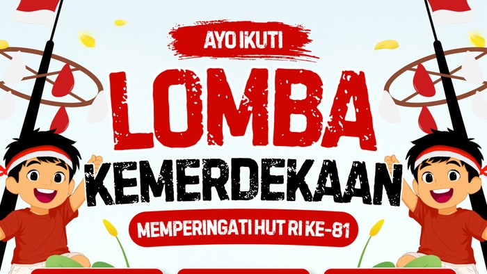 Pamflet lomba 17 Agustus