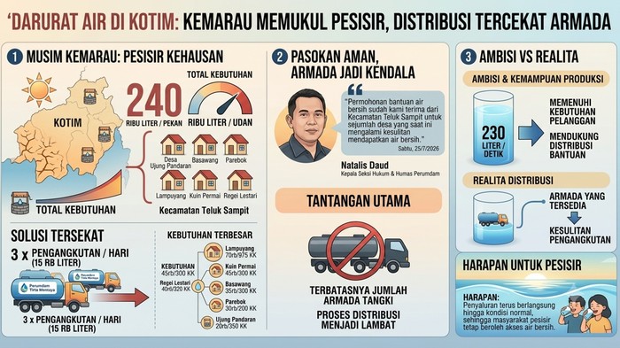Pesisir Kotim Dilanda ‎Krisis Air Bersih