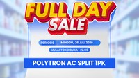 Hemat Jutaan Rupiah Beli AC Split 1 PK Polytron di Transmart Full Day Sale
