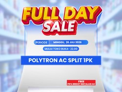 Hemat Jutaan Rupiah Beli AC Split 1 PK Polytron di Transmart Full Day Sale