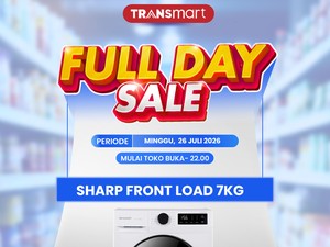 Hemat Dua Jutaan Belanja Mesin Cuci Sharp Front Load 7 Kg, Cuma di Transmart