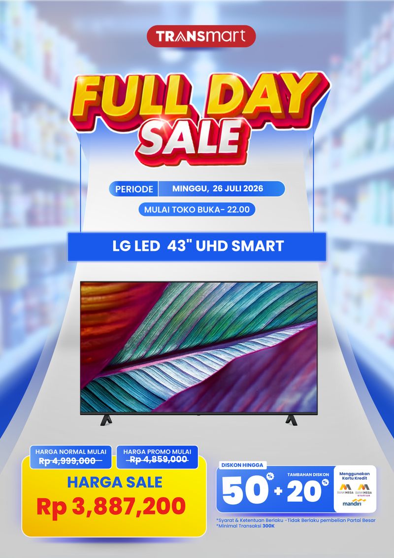 Transmart Full Day Sale 26 Juli 2026.