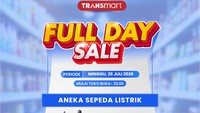 Transmart Full Day Sale, Momen Beli Sepeda Listrik Diskon Besar!