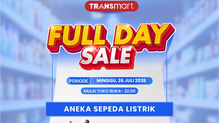 Transmart Full Day Sale 2026 Sepeda Listrik.