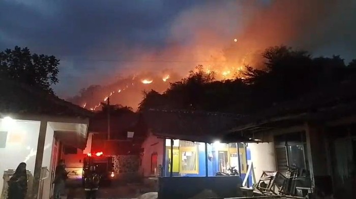 Kebakaran di Kabupaten Bandung.