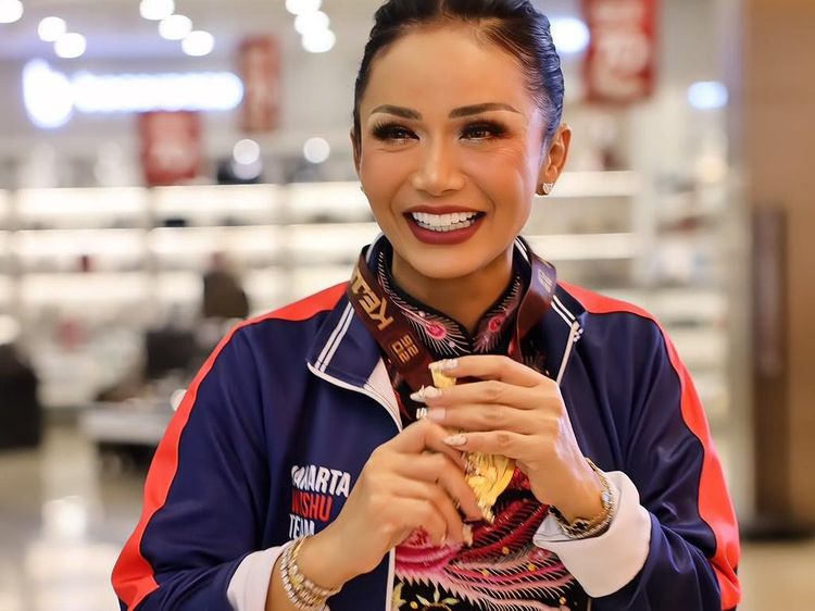 Kris Dayanti Dapat 2 Medali Emas di Kejurnas Wushu