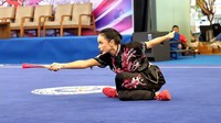 Kris Dayanti kembali menunjukkan keahliannya di bidang wushu. Dia mengikuti Kejuaraan Nasional Wushu Kungfu Tahun 2026 yang digelar di Alam Sutera, Tangerang, Bante pada 22-26 Juli 2026. Foto: Instagram @krisdayantilemos