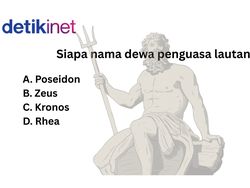 Uji Pengetahuanmu Seputar Dewa-dewi Yunani, Penonton Odyssey Pasti Tahu
