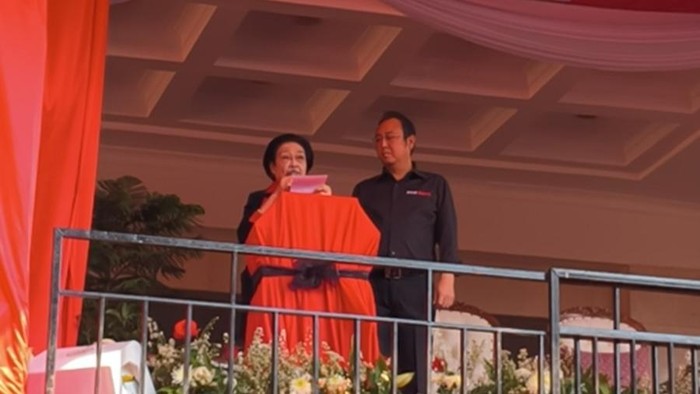 Megawati resmikan Monumen Kudatuli (Kurniawan/detikcom)