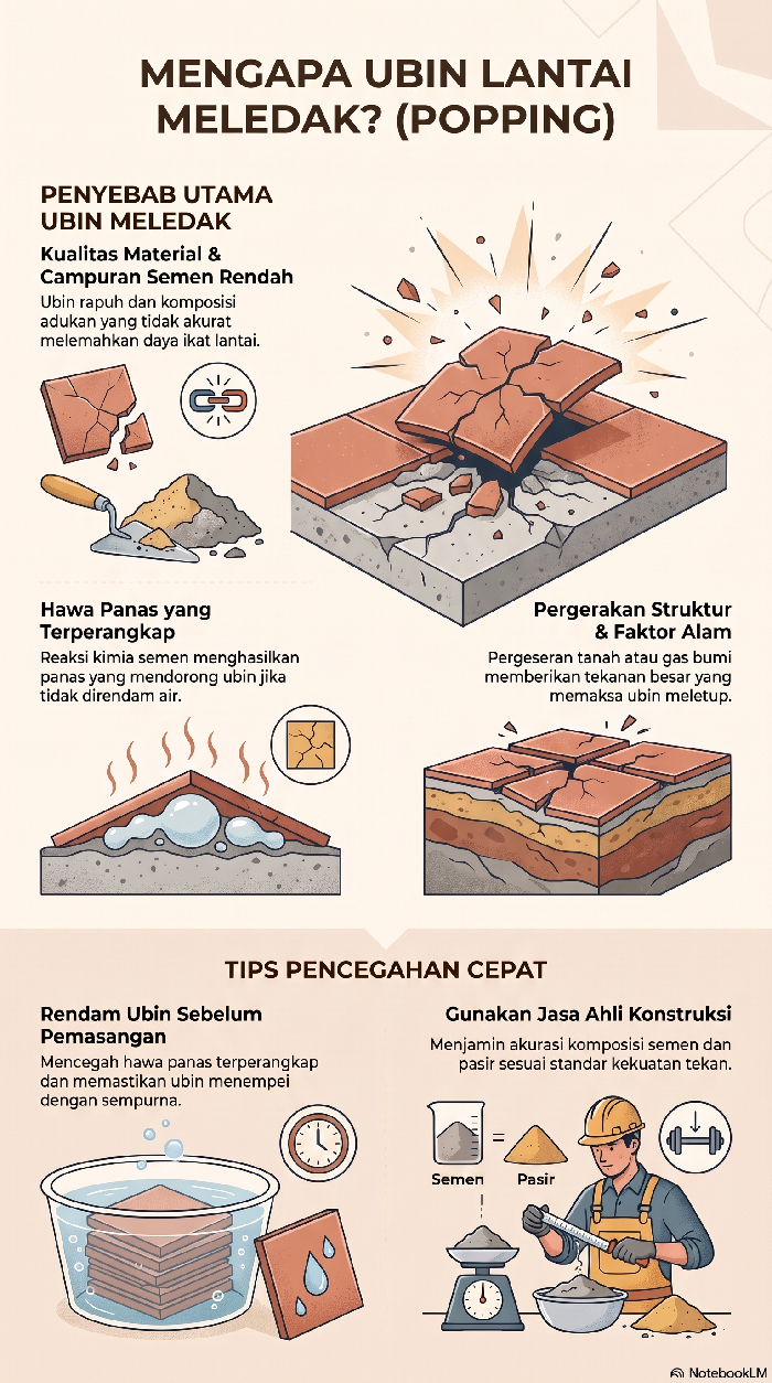Penyebab Ubin Lantai Meledak