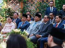 Jokowi Sempat Berbincang dengan Prabowo di Nikahan Putra Boy Thohir