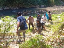 Diduga Tergelincir, Pria ODGJ Jatuh dari Jembatan di Lombok Timur