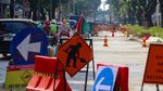 Proyek Perbaikan Jalan Picu Kemacetan di Kebon Sirih