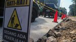 Proyek Perbaikan Jalan Picu Kemacetan di Kebon Sirih