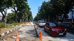 Proyek Perbaikan Jalan Picu Kemacetan di Kebon Sirih