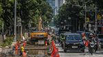 Proyek Perbaikan Jalan Picu Kemacetan di Kebon Sirih