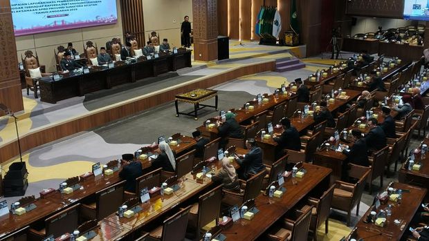 Suasana Paripurna di DPRD Sumsel