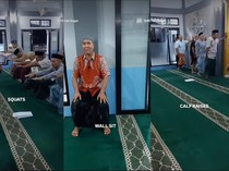 Viral Momen Pegiat Kebugaran Ajak Lansia Olahraga Bareng di Masjid Seusai Salat Subuh