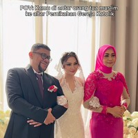 Viral! Beda Agama, Orangtua Antar Anak Nikah ke Gereja Katolik Disorot