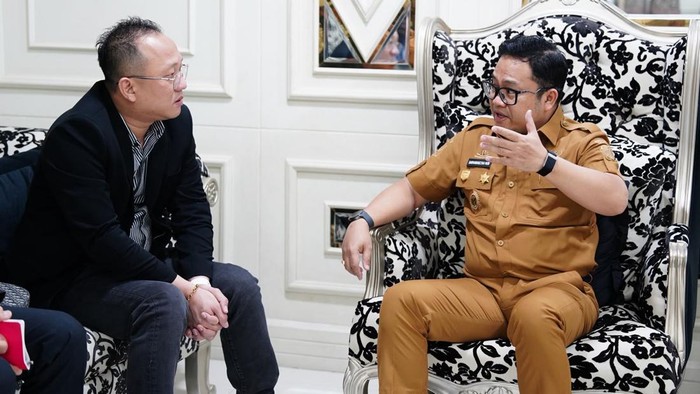 Wakil Bupati Gowa Darmawangsyah Muin menerima kunjungan perwakilan Portage Energy.
