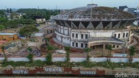 Foto udara memperlihatkan pembangunan Bogor Creative Hub atau Siliwangi Center di kawasan Jalan Tegar Beriman, Cibinong, Kabupaten Bogor, Jawa Barat, Selasa (28/7/2026).  