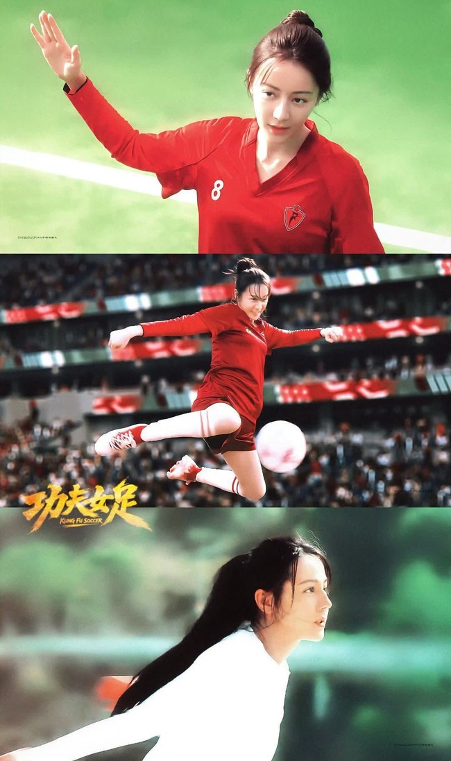 Dalam film yang akan tayang di Indonesia pada Agustus 2026 ini, Dilraba Dilmurat berperan sebagai Yu Long, striker dalam tim sepak bola putri Emei. Foto: Dok. Instagram, Weibo