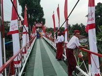 Jembatan Gang Damai Medan Diresmikan, Siswa Tak Lagi Lewat Pipa Air ke Sekolah