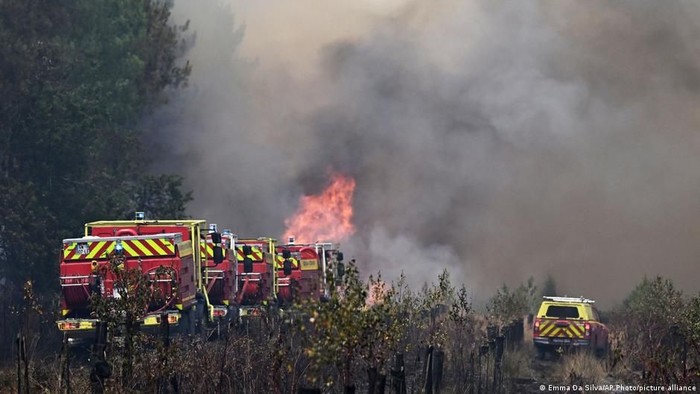Gelombang Panas Perparah Kebakaran Hutan di Prancis dan Spanyol