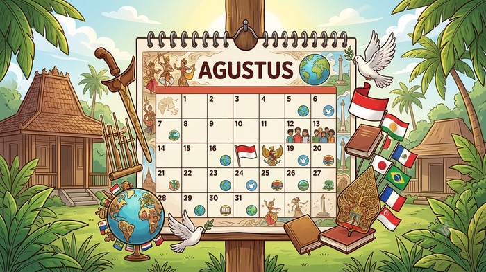 Ilustrasi Daftar Hari Besar Nasional dan Internasional Agustus
