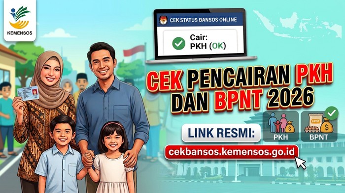 Ilustrasi cek pencairan bansos PKH dan BPNT 2026.
