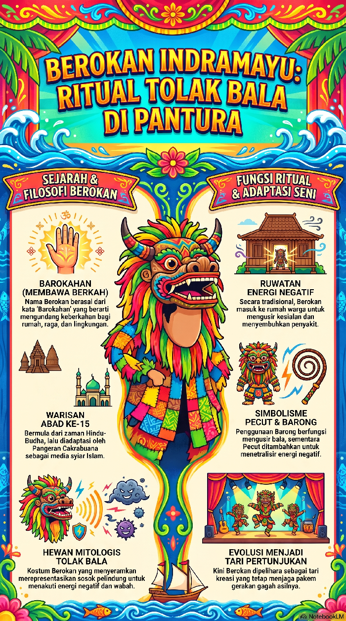 Ilustrasi infografis berokan.