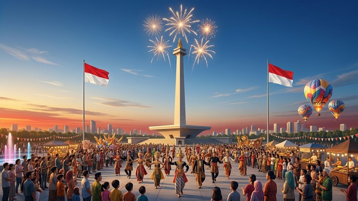 Ilustrasi perayaan HUT RI 2026.