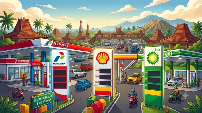 Ilustrasi update harga bbm terbaru di Jawa Timur.