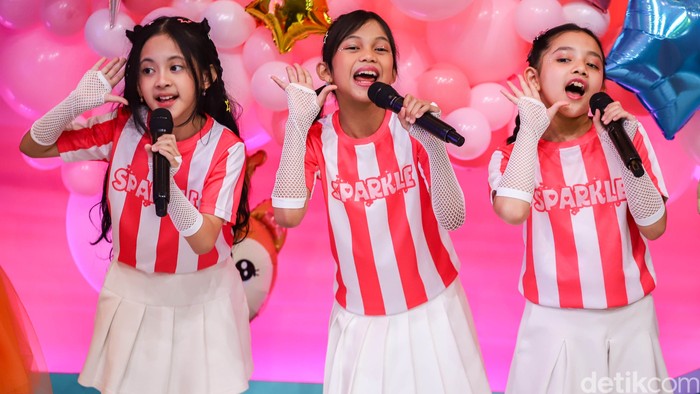 Kemeriahan acara Layar Pentas Ceria Anak Indonesia di kawasan Studio Transmedia, Jakarta, Selasa (28/7/2026).