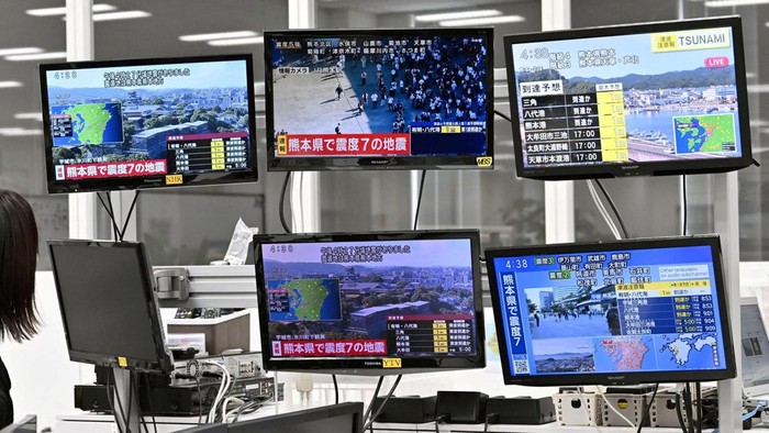 Gempa M 7,1 mengguncang Jepang (Foto: via REUTERS/KYODO)