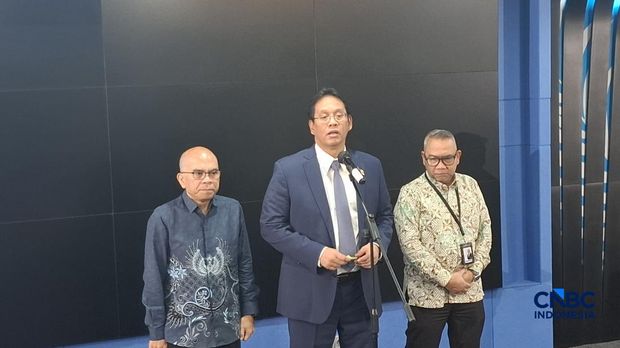 Menteri Keuangan (Menkeu) sekaligus Ketua Komite Stabilitas Sektor Keuangan (KSSK) Purbaya Yudhi Sadewa mengungkapkan tujuan BPI Danantara dilibatkan dalam rapat terbatas pada Selasa (28/7/2026). (CNBC Indonesia/Chandra Dwi Pranata)