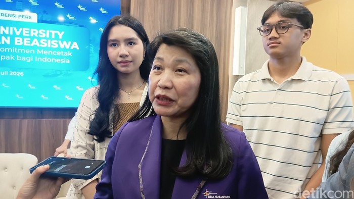 Peluncuran beasiswa 1.000 talenta oleh Binus University di Jakarta, Selasa (28/7/2026).