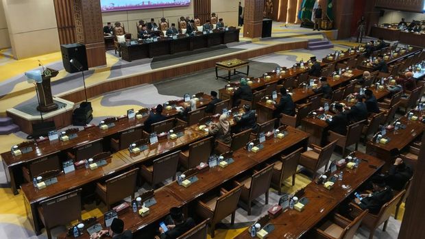 Suasana sidang rapat paripurna Pertanggungjawaban APBD 2025 yang digelar di DPRD Sumsel Suasana sidang rapat paripurna Pertanggungjawaban APBD 2025 yang digelar di DPRD Sumsel