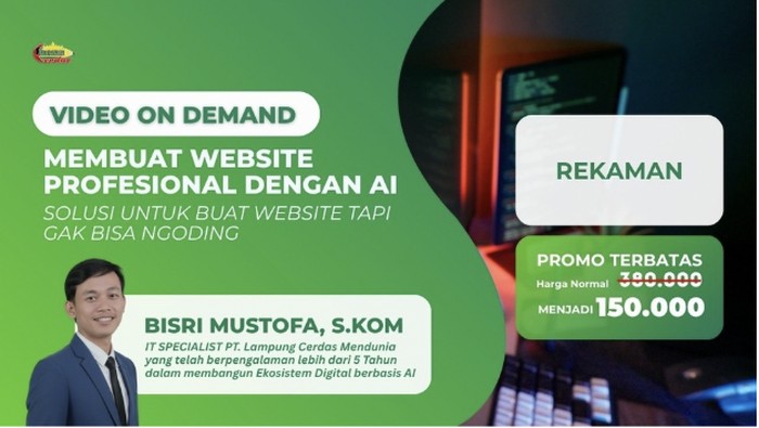VOD Membuat Website Profesional dengan AI