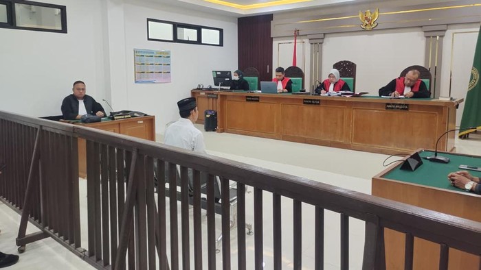ASN Muba Muhammad Ridho Kurniawan, jalani sidang vonis di Pengadilan Tipikor PN Palembang